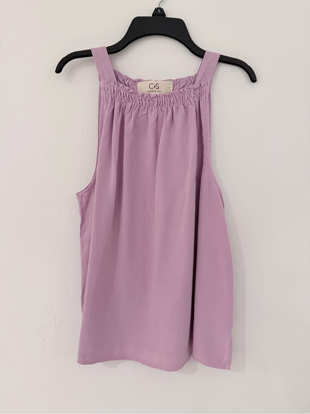 cloth & stone Lavender Smocked Halter Tank
